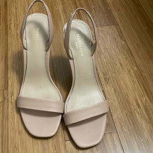 Marciano sling back nude heels